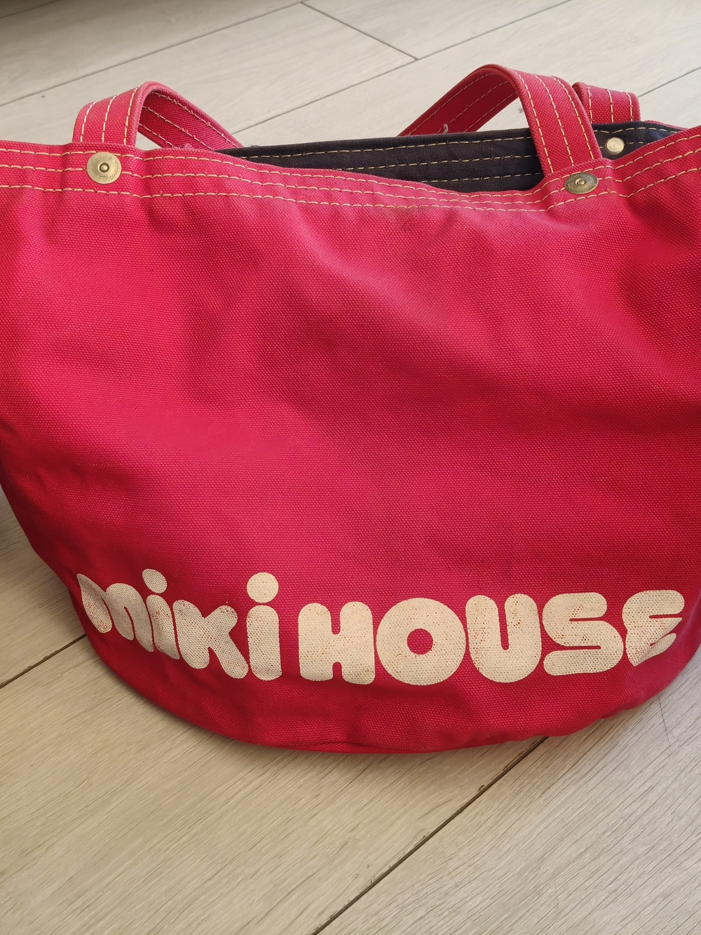 Bright Red Canvas Tote